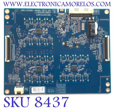 LED DRIVER PARA TV LG NANOCELL / NUMERO DE PARTE EBR32203301 / LC65D961006A / 20KLE650D-48A01 / 21Y65NANO90 / YTYY2348AB2687 / PANEL NC650DQB-ABKH1 / DISPLAY HV650QUB-E9D / MODELOS 65NANO90UPA / 65NANO90UPA.BUSYLKR / 65NANO90UPA.BUSFLKR / 65NAN090UPA 